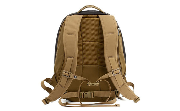A reverse shot of the Guide's Edition Synik 22 showing the backpack straps, sternum strap, and removeable hip belt.